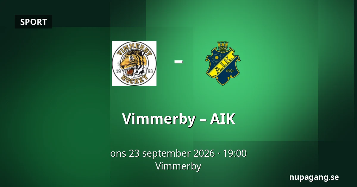 Vimmerby – AIK — Vimmerby