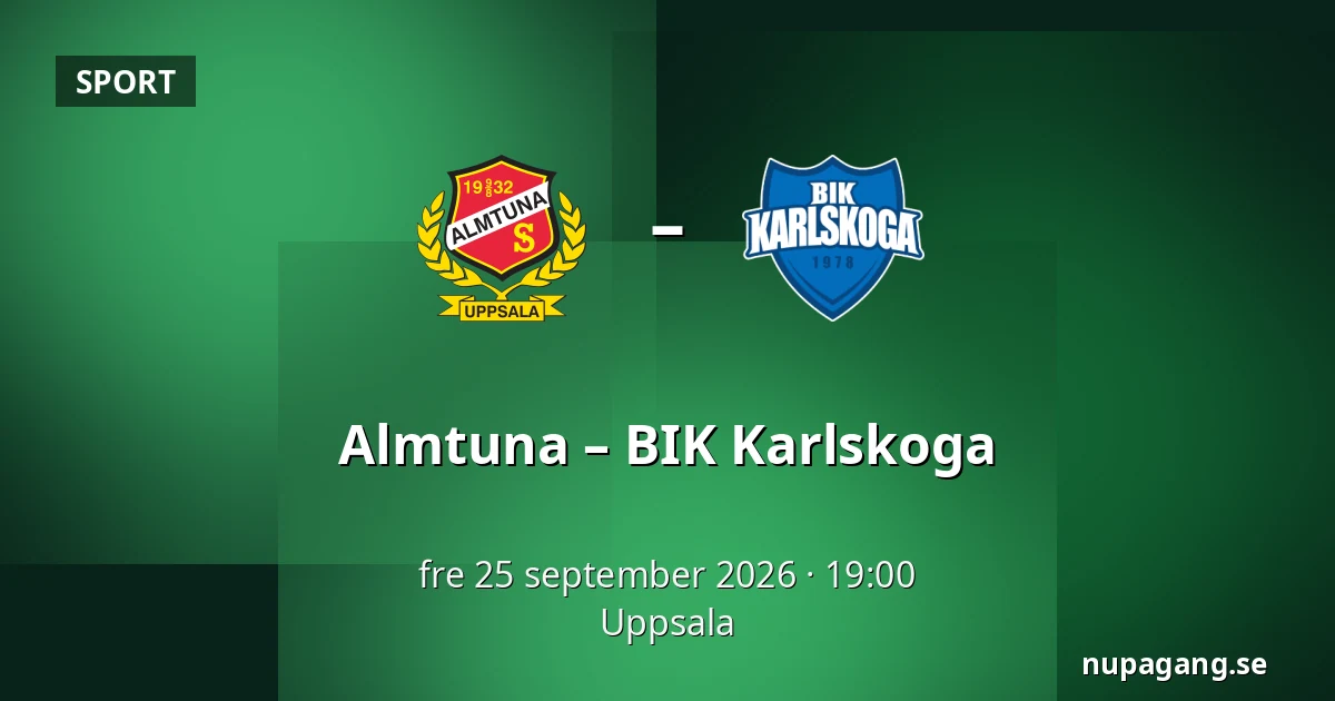Almtuna – BIK Karlskoga — Uppsala