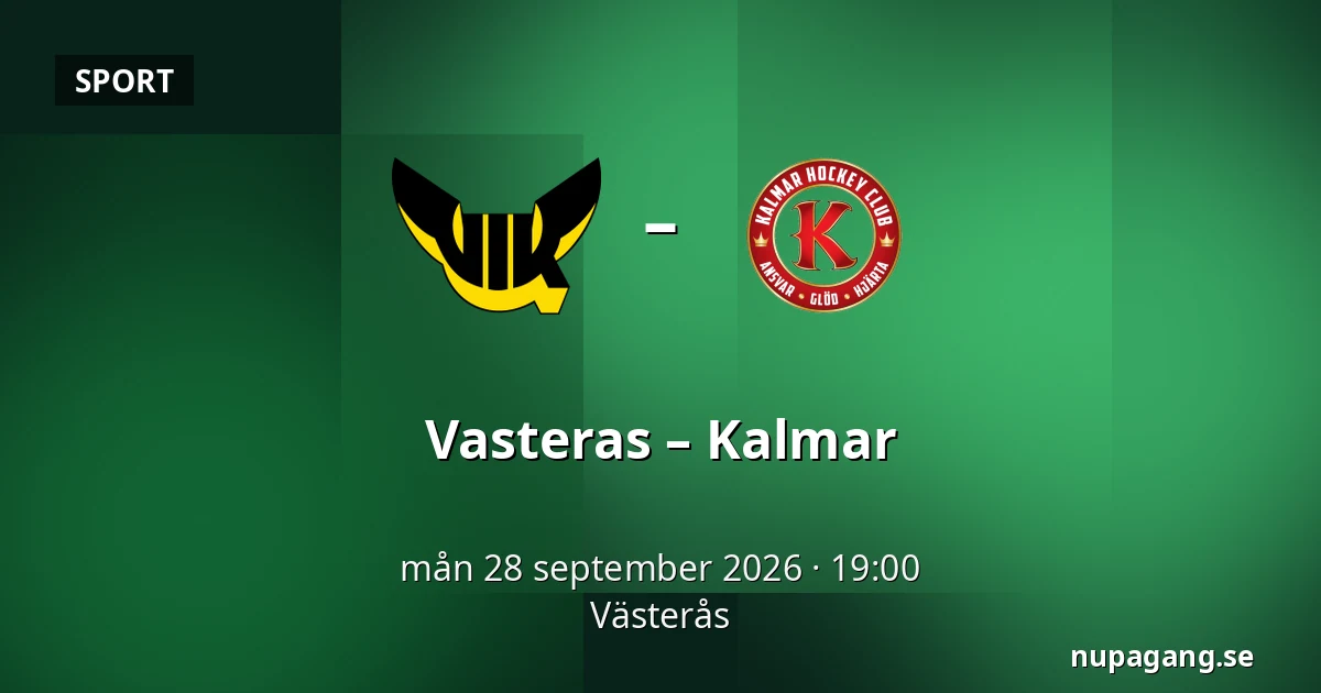 Vasteras – Kalmar — Västerås