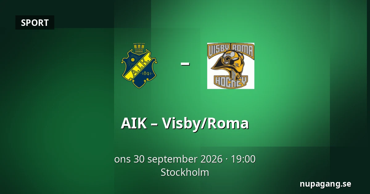 AIK – Visby/Roma — Stockholm