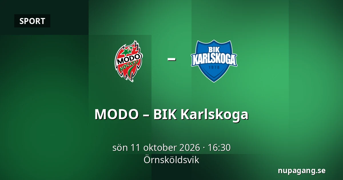 MODO – BIK Karlskoga — Örnsköldsvik