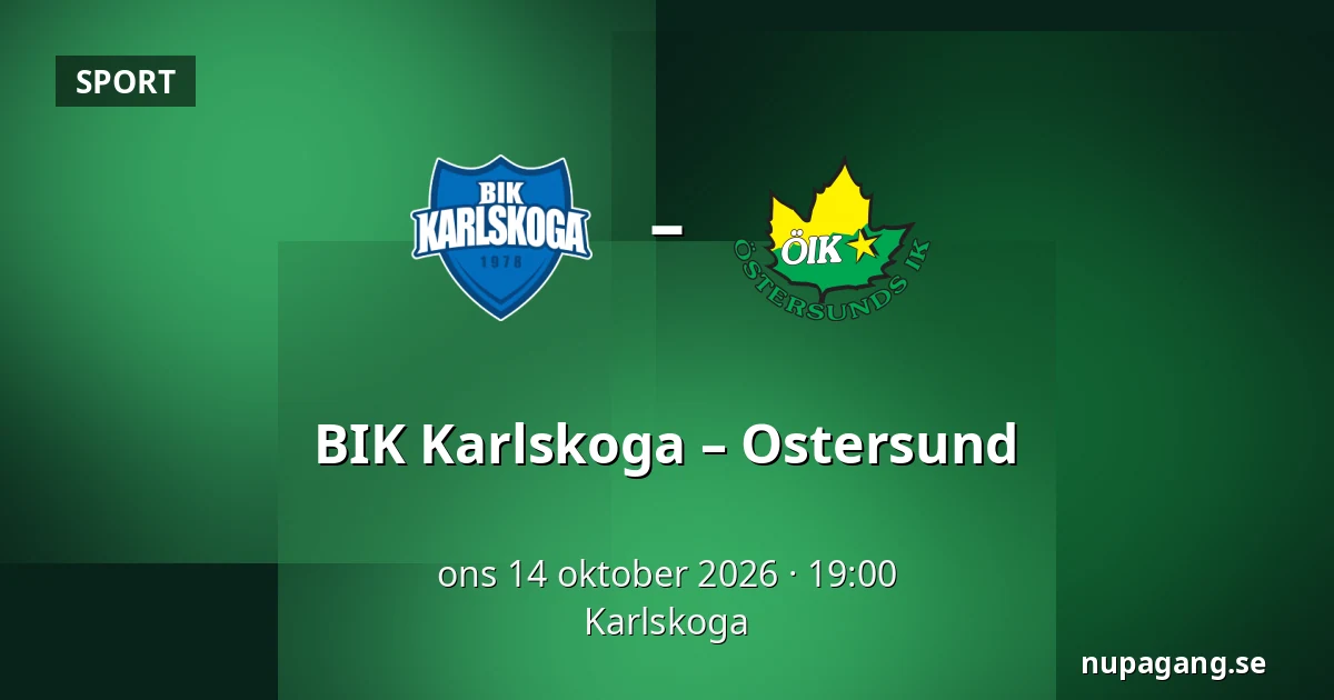 BIK Karlskoga – Ostersund — Karlskoga