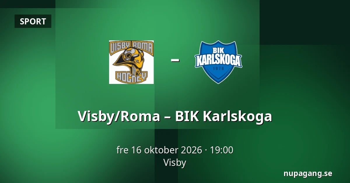 Visby/Roma – BIK Karlskoga — Visby