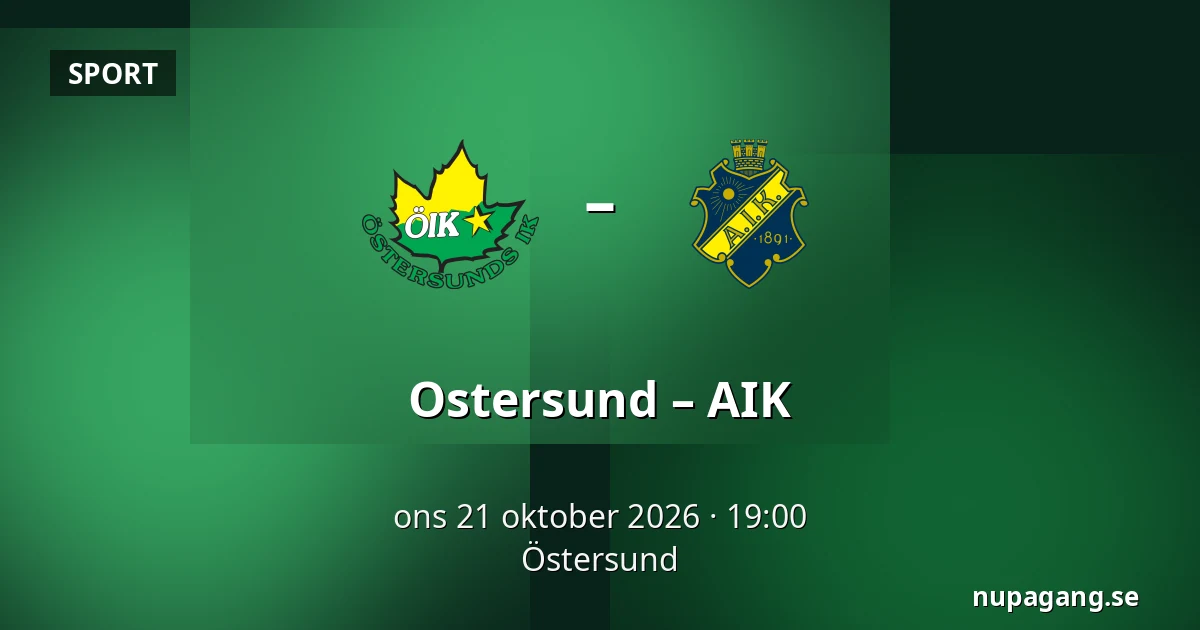 Ostersund – AIK — Östersund