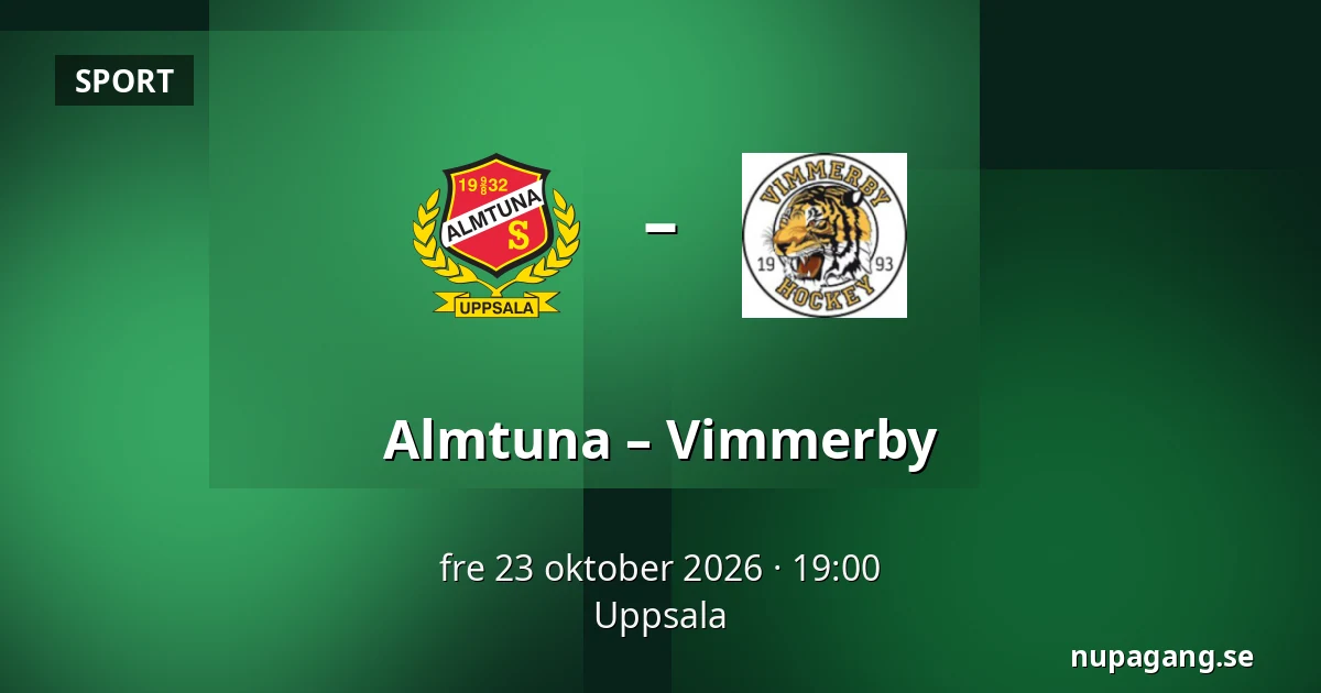 Almtuna – Vimmerby — Uppsala