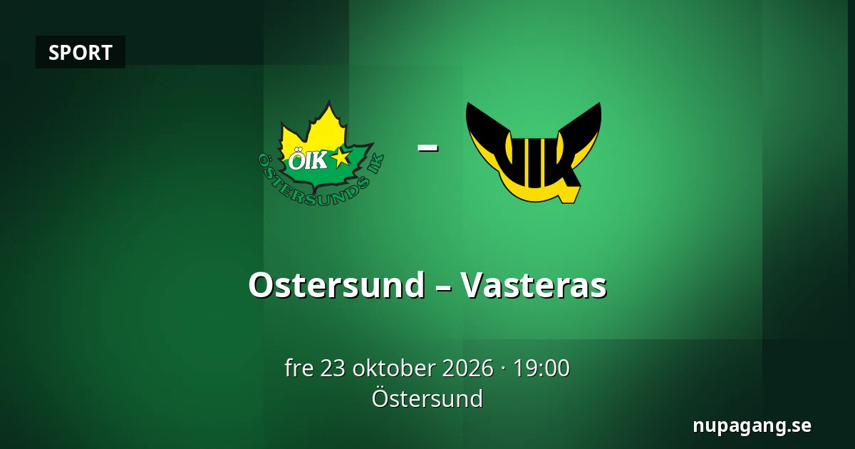 Ostersund – Vasteras — Östersund