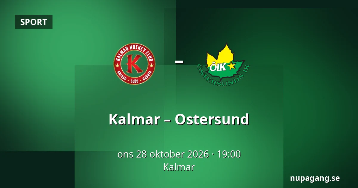 Kalmar – Ostersund — Kalmar