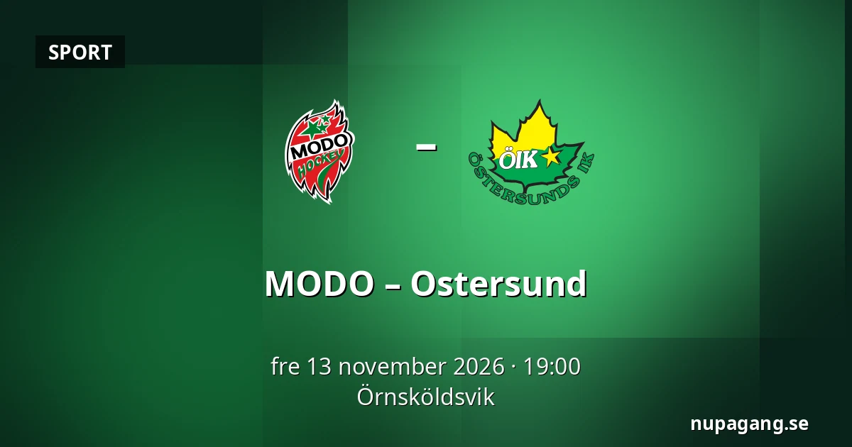 MODO – Ostersund — Örnsköldsvik