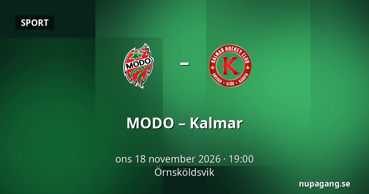 MODO – Kalmar — Örnsköldsvik