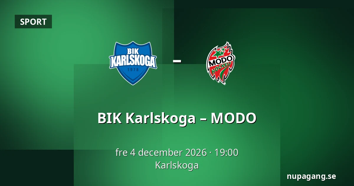 BIK Karlskoga – MODO — Karlskoga
