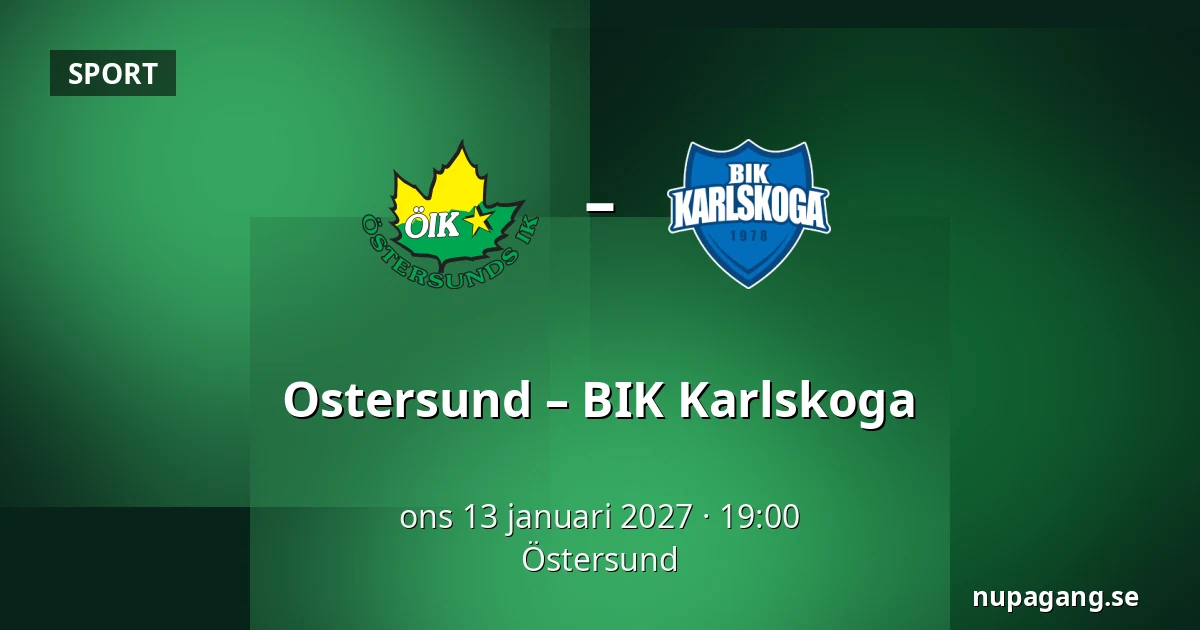 Ostersund – BIK Karlskoga — Östersund