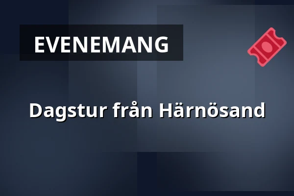 Dagstur från Härnösand — Ådalen III Skeppsbrokajen, Härnösand