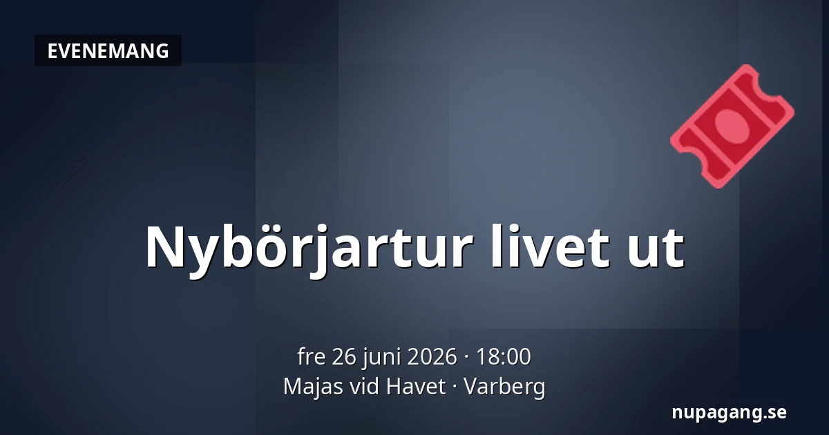 Nybörjartur livet ut — Majas vid Havet, Varberg