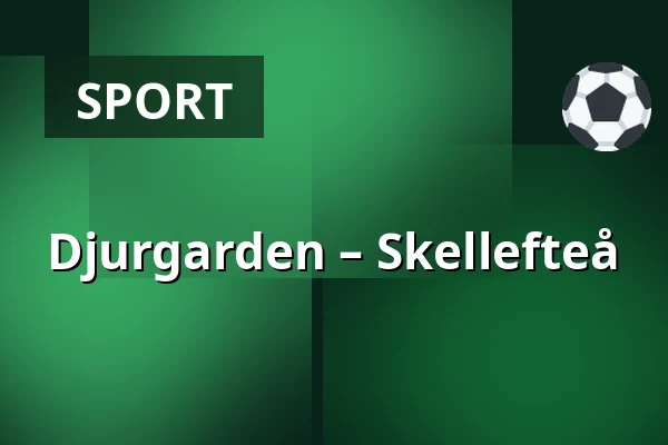Djurgarden – Skellefteå — Stockholm