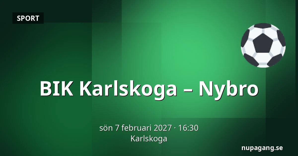 BIK Karlskoga – Nybro — Karlskoga