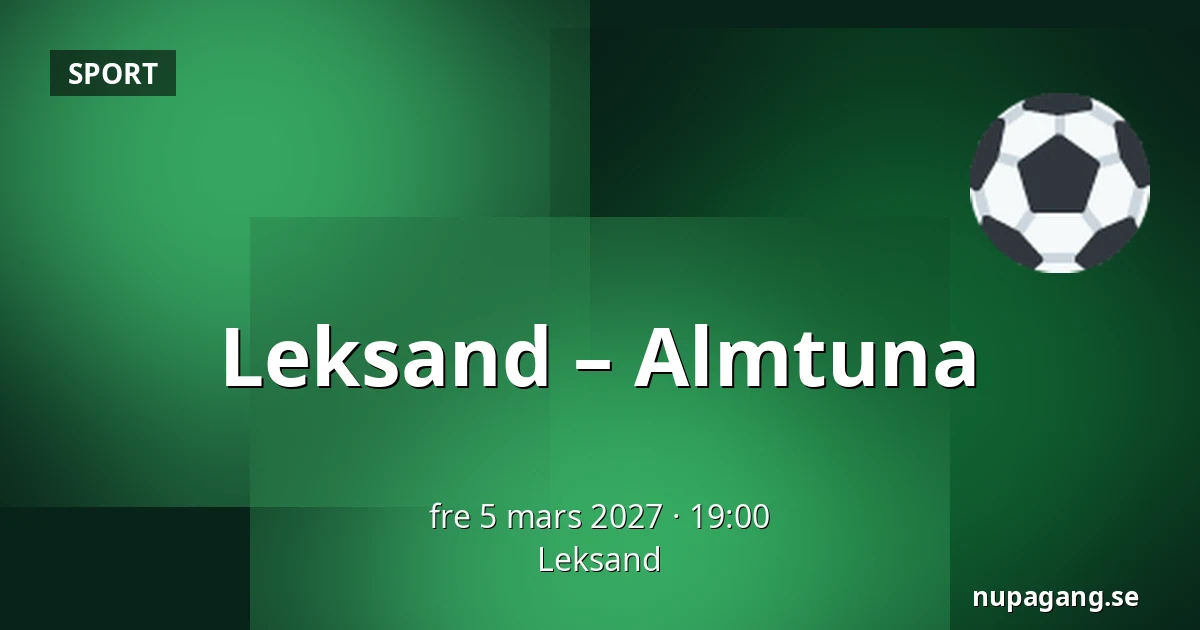 Leksand – Almtuna — Leksand
