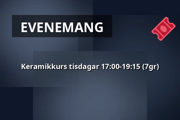 Keramikkurs tisdagar 17:00-19:15 (7gr) — Ögir Mat & Musik, Köping