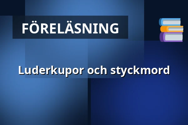 Luderkupor och styckmord — Crime Walks, Haga, Göteborg