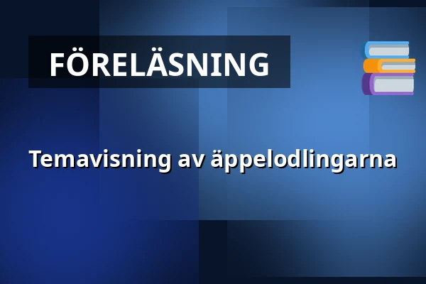 Temavisning av äppelodlingarna — Skoklosters slott, Skokloster