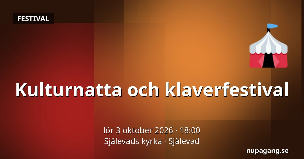 Kulturnatta och klaverfestival — Själevads kyrka, Själevad