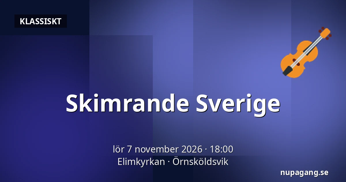 Skimrande Sverige — Elimkyrkan, Örnsköldsvik