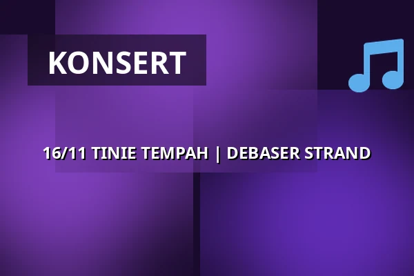 16/11 TINIE TEMPAH | DEBASER STRAND — Debaser Hornstulls Strand, Stockholm