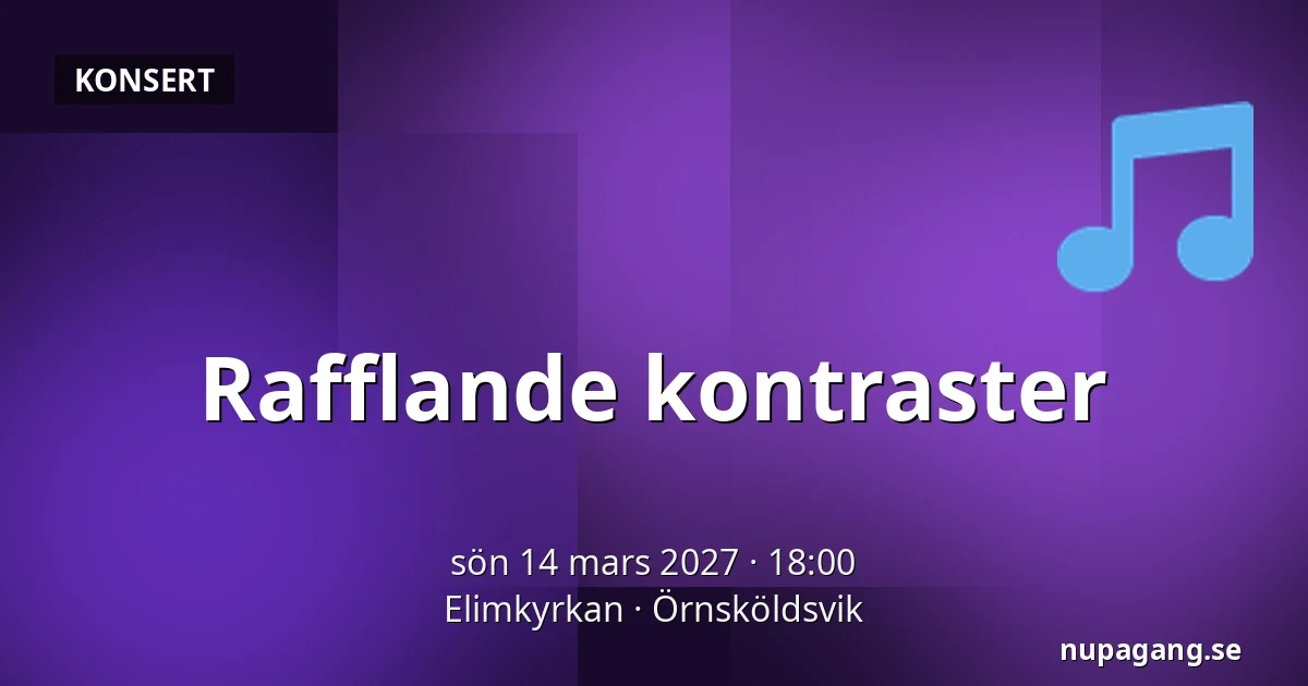 Rafflande kontraster — Elimkyrkan, Örnsköldsvik