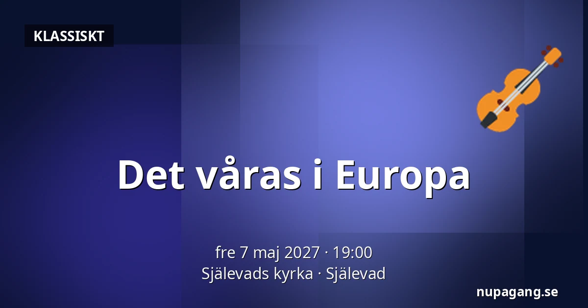 Det våras i Europa — Själevads kyrka, Själevad