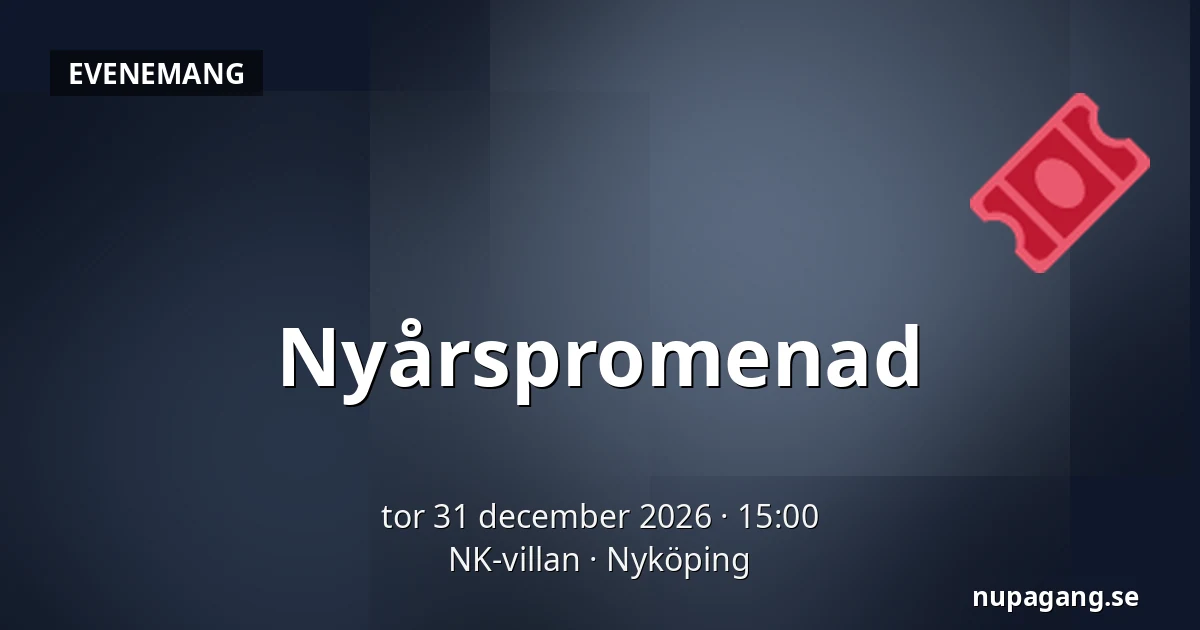 Nyårspromenad — NK-villan, Nyköping