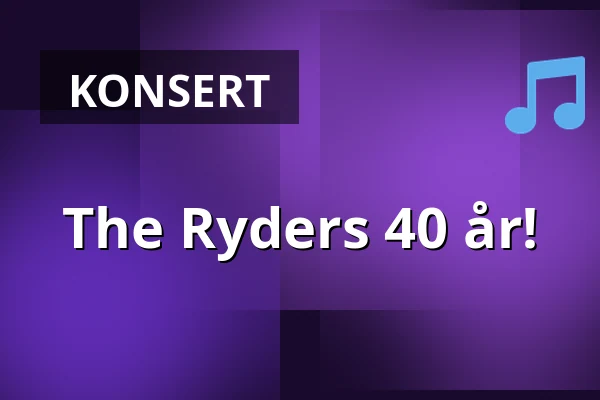 The Ryders 40 år! — Carlsson På Kajen, Västerås