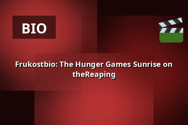 Frukostbio: The Hunger Games Sunrise on theReaping — Biograf Fokus, Jönköping