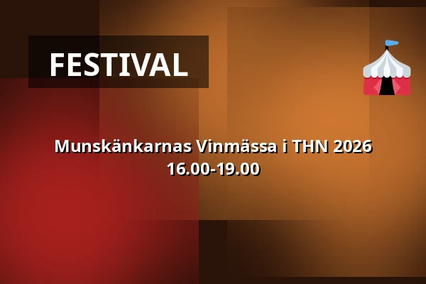 Munskänkarnas Vinmässa i THN 2026 16.00-19.00 — NOVA Arena, Trollhättan