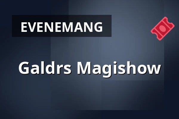 Galdrs Magishow — Galdr's Krypta, Stockholm