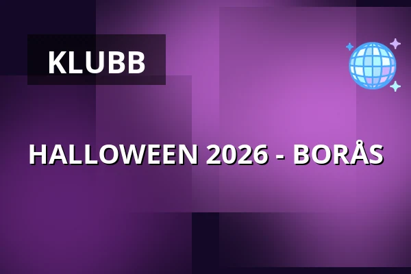 HALLOWEEN 2026 - BORÅS — BORÅS TBA, Borås