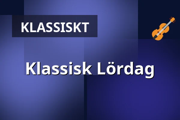 Klassisk Lördag — Wermland Opera Onumrerad, Karlstad