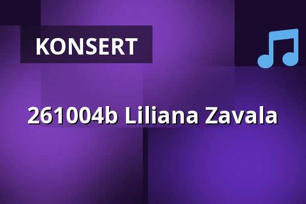 261004b Liliana Zavala — Stallet - Världens Musik, Stockholm