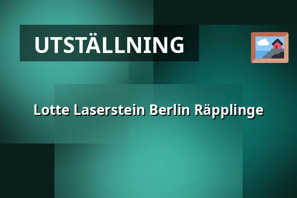 Lotte Laserstein Berlin Räpplinge — Blomstermåla Folkets hus, Blomstermåla