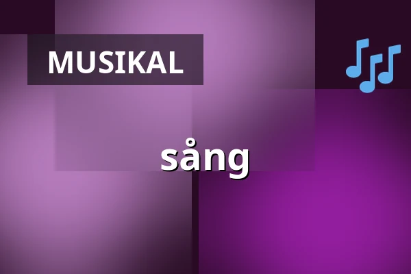 sång — Oktoberteatern (Onumrerat), Västerås