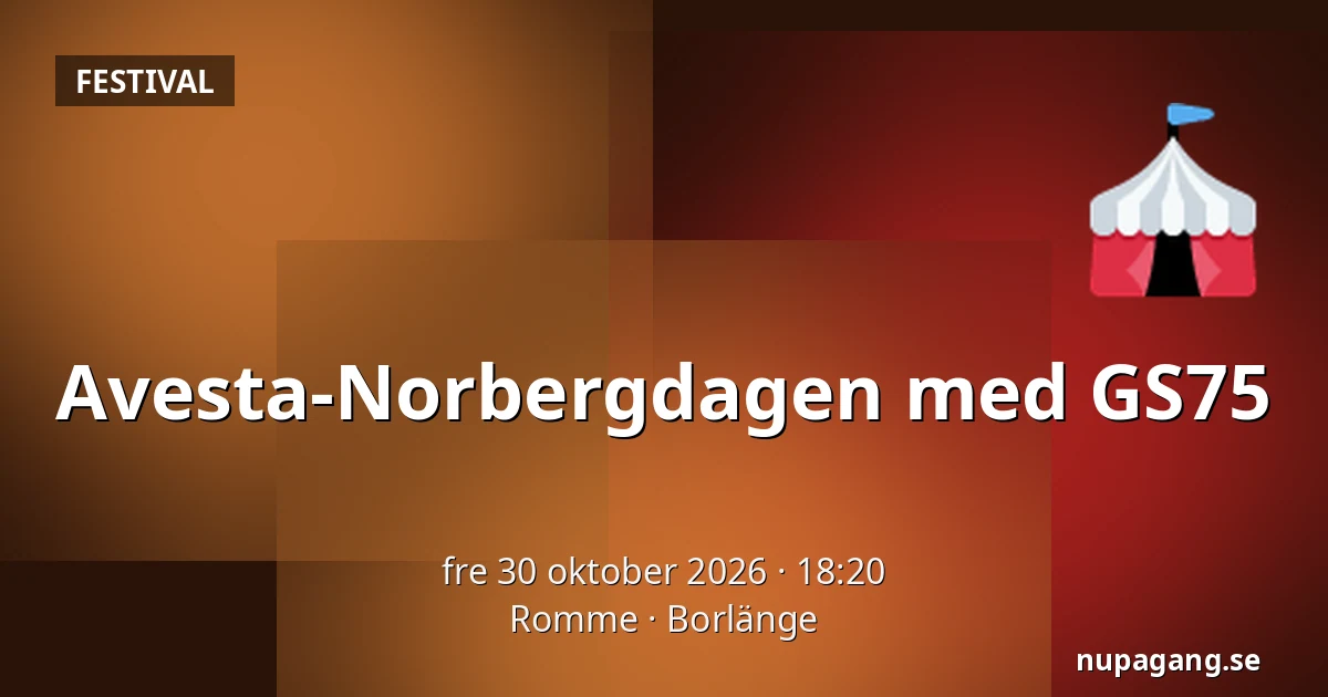 Avesta-Norbergdagen med GS75 — Romme, Borlänge