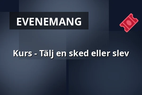 Kurs - Tälj en sked eller slev — Sörmlands museum, Nyköping