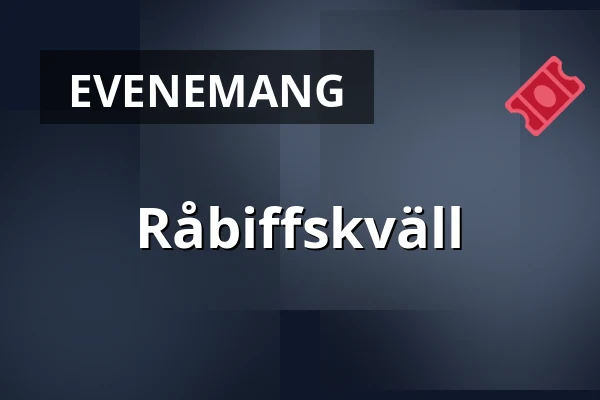 Råbiffskväll — Bryggan - Eskilstuna Golfklubb, Eskilstuna