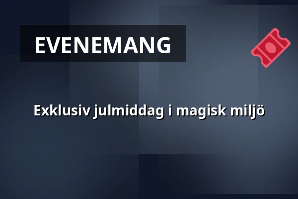 Exklusiv julmiddag i magisk miljö — KAIJA, Stallet, Uppsala
