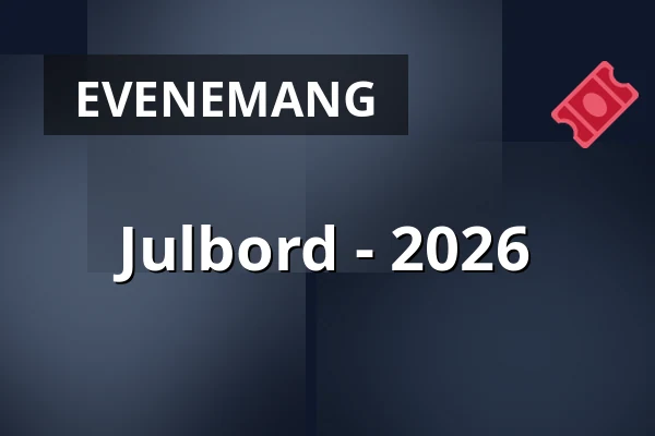 Julbord - 2026 — Ångfartyget Blidösund, Stockholm