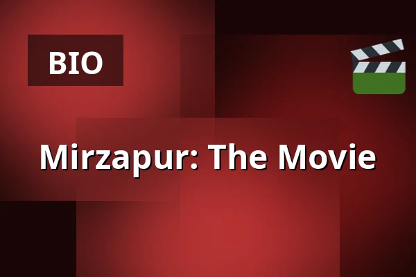 Mirzapur: The Movie — Filmstaden, Stockholm