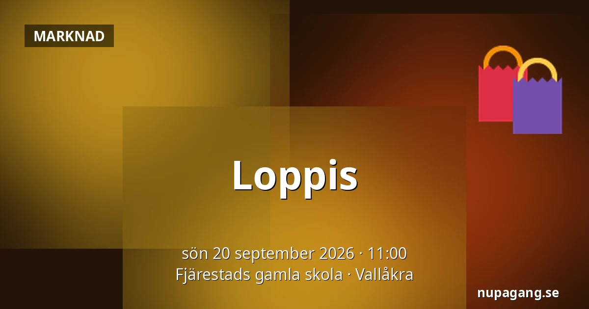 Loppis — Fjärestads gamla skola, Vallåkra