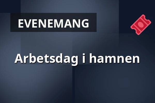 Arbetsdag i hamnen — galleri insikten, röda stugan, Åstol