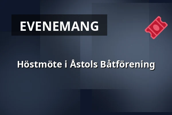 Höstmöte i Åstols Båtförening — galleri insikten, röda stugan, Åstol