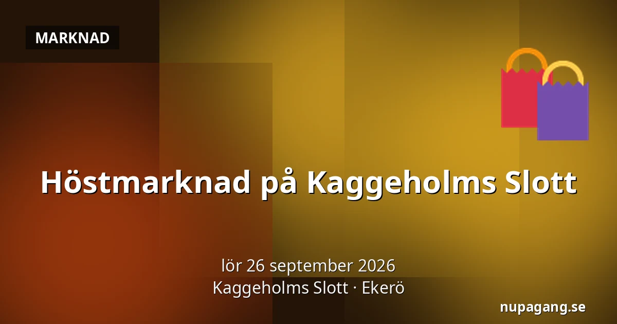 Höstmarknad på Kaggeholms Slott — Kaggeholms Slott, Ekerö
