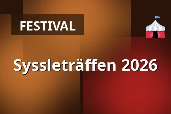 Syssleträffen 2026 — GA Hallen, Sysslebäck