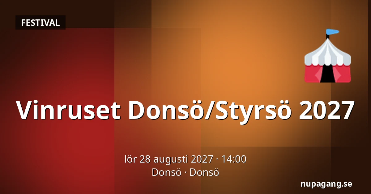 Vinruset Donsö/Styrsö 2027 — Donsö, Donsö